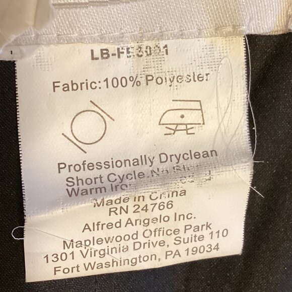 Alfred Angelo Women's Long Maxi Black Wedding Evening Strapless Dress Bridesmaid - Picture 11 of 11